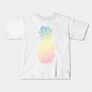Pastel Pineapple Kids T-Shirt